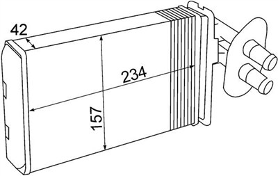MAHLE ORIGINAL AH 69 000S Číslo výrobce: 8FH 351 308-741. EAN: 4057635045506.