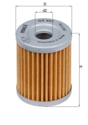 MAHLE ORIGINAL OX 407 Číslo výrobce: 70355325. EAN: 4009026511800.