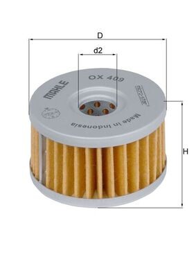 MAHLE ORIGINAL OX 409 Číslo výrobce: 70355329. EAN: 4009026511824.