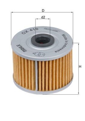 MAHLE ORIGINAL OX 410 Číslo výrobce: 70355331. EAN: 4009026511831.