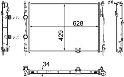 MAHLE ORIGINAL CR 1076 000S Číslo výrobce: 376753701. EAN: 4057635092654.