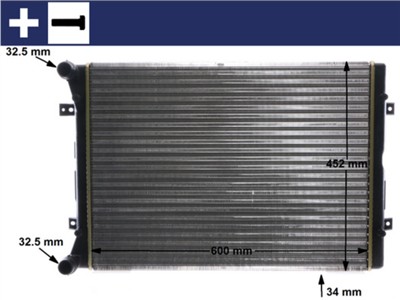 MAHLE ORIGINAL CR 2038 000S Číslo výrobce: 8MK 376 901-101. EAN: 4057635102834.