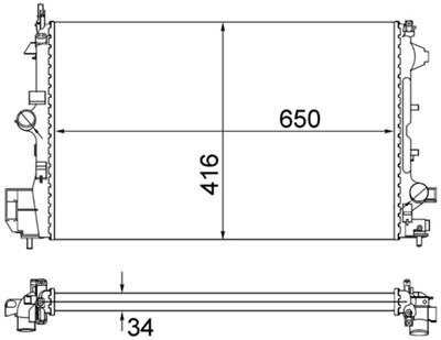 MAHLE ORIGINAL CR 835 001S Číslo výrobce: 8MK 376 735-065. EAN: 4057635090131.