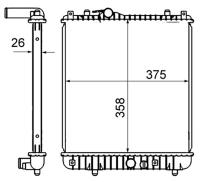 MAHLE ORIGINAL CR 836 000S Číslo výrobce: 8MK 376 735-071. EAN: 4057635090148.