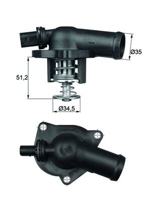 MAHLE ORIGINAL TI 17 109 Číslo výrobce: 1.786.05.500. EAN: 4250192935512.