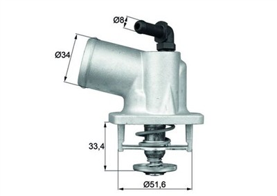 MAHLE ORIGINAL TI 54 92D Číslo výrobce: 6.602.92.344. EAN: 4250192995219.