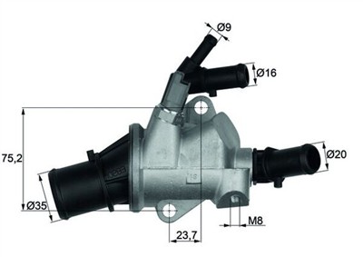 MAHLE ORIGINAL TI 148 88 Číslo výrobce: 70808605. EAN: 4250192995721.