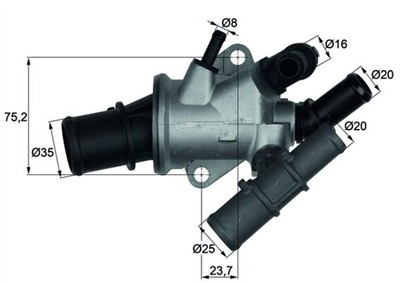 MAHLE ORIGINAL TI 165 88 Číslo výrobce: 70808620. EAN: 4250192995493.
