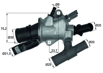 MAHLE ORIGINAL TI 166 88 Číslo výrobce: 70808621. EAN: 4250192995509.