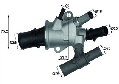 MAHLE ORIGINAL TI 168 88 Číslo výrobce: 70808623. EAN: 4250192995547.