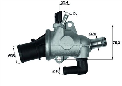 MAHLE ORIGINAL TI 174 88 Číslo výrobce: 70808632. EAN: 4250192995646.