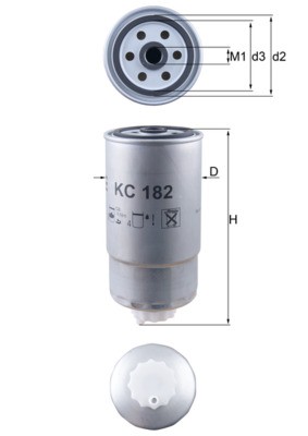 MAHLE ORIGINAL KC 182 Číslo výrobce: 76693451. EAN: 4009026501917.