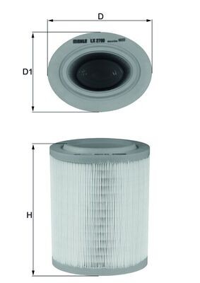 MAHLE ORIGINAL LX 2790 Číslo výrobce: 70510295. EAN: 4009026726297.