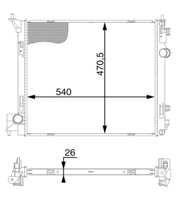 MAHLE ORIGINAL CR 1594 000S Číslo výrobce: 8MK 376 777-584. EAN: 4057635098298.