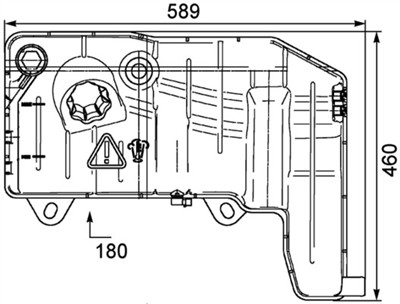 MAHLE ORIGINAL CRT 55 000P Číslo výrobce: 376705511. EAN: 4057635115391.