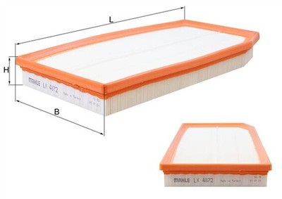 MAHLE ORIGINAL LX 4872 Číslo výrobce: 72500214. EAN: 4057635169202.