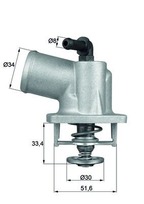 MAHLE ORIGINAL TI 55 92D Číslo výrobce: 6.601.92.344. EAN: 4250192995226.