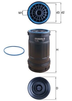 MAHLE ORIGINAL KC 699D Číslo výrobce: 72499327. EAN: 4057635168373.