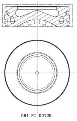 MAHLE ORIGINAL 081 PI 00129 000 Číslo výrobce: 78 L 65. EAN: 4057635187428.