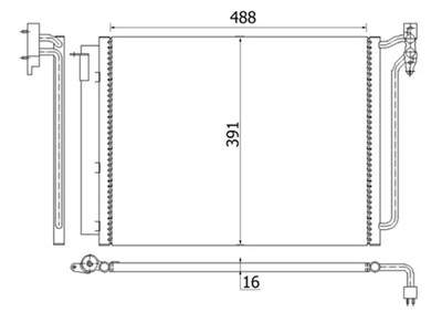 MAHLE ORIGINAL AC 311 001S Číslo výrobce: 351300634. EAN: 4057635020961.