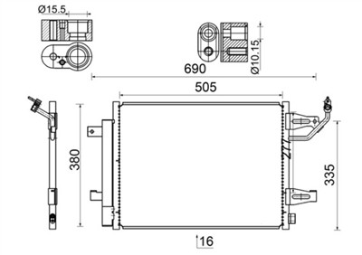 MAHLE ORIGINAL AC 509 000S Číslo výrobce: 351304764. EAN: 4057635023887.