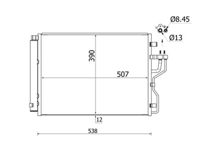 MAHLE ORIGINAL AC 768 000S Číslo výrobce: 351343074. EAN: 4057635026536.