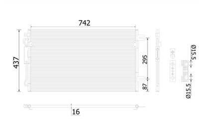 MAHLE ORIGINAL AC 907 000S Číslo výrobce: 351010324. EAN: 4057635127424.