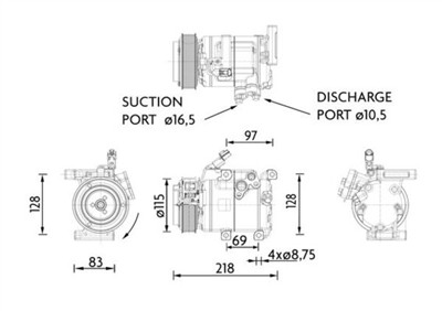 MAHLE ORIGINAL ACP 1467 000P Číslo výrobce: 351011211. EAN: 4057635129862.