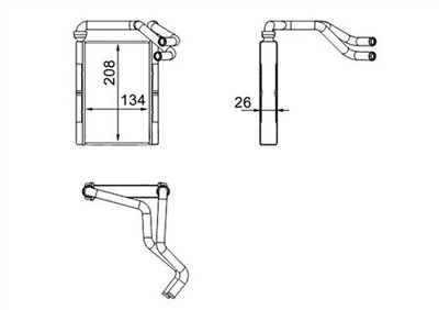 MAHLE ORIGINAL AH 273 000S Číslo výrobce: 8FH 351 512-044. EAN: 4057635047685.