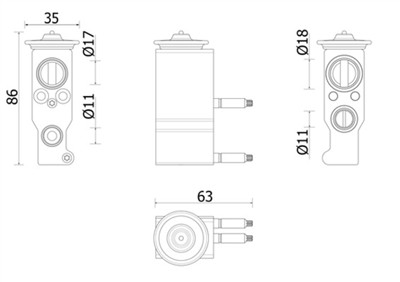 MAHLE ORIGINAL AVE 143 000P Číslo výrobce: 8UW 351 010-251. EAN: 4057635130455.