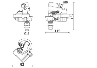 MAHLE ORIGINAL AVS 8 000P Číslo výrobce: 351341121. EAN: 4057635132039.