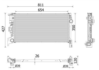 MAHLE ORIGINAL CR 2335 000P Číslo výrobce: 8MK 376 909-411. EAN: 4057635130868.