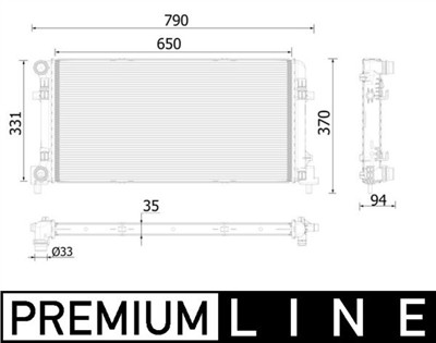 MAHLE ORIGINAL CR 2222 000P Číslo výrobce: 16474132. EAN: 4057635128681.