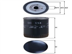 MAHLE ORIGINAL OC 114