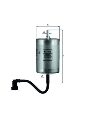 MAHLE ORIGINAL KL 80 Číslo výrobce: 79601923. EAN: 4009026050873.