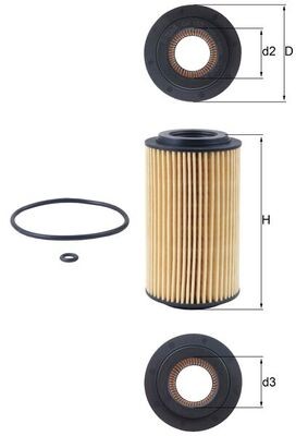 MAHLE ORIGINAL OX 153D1 Číslo výrobce: 79689845. EAN: 4009026084137.