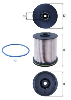 MAHLE ORIGINAL KX 491/1D Číslo výrobce: 72515270. EAN: 4057635175593.