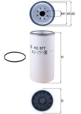MAHLE ORIGINAL KC 577D Číslo výrobce: 72421318. EAN: 4009026964699.