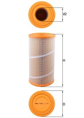 MAHLE ORIGINAL LX 7080 Číslo výrobce: 78796823. EAN: 4009026042410.