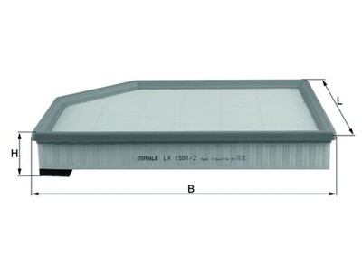 MAHLE ORIGINAL LX 1591/2 Číslo výrobce: 70326620. EAN: 4009026509050.
