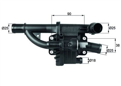 MAHLE ORIGINAL TH 40 83 Číslo výrobce: 72346995. EAN: 4009026932018.