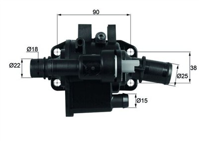 MAHLE ORIGINAL TH 42 83 Číslo výrobce: 72347001. EAN: 4009026932056.
