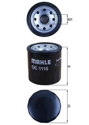 MAHLE ORIGINAL OC 1116 Číslo výrobce: 72572774. EAN: 4057635190473.