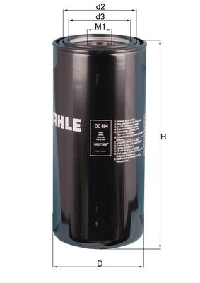 MAHLE ORIGINAL OC 484 Číslo výrobce: 76830871. EAN: 4009026503485.