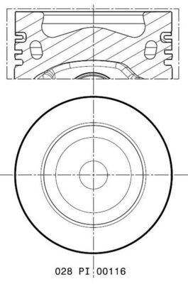 MAHLE ORIGINAL 028 PI 00116 002 Číslo výrobce: 81 L 156. EAN: 4009026936559.