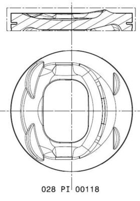 MAHLE ORIGINAL 028 PI 00118 002 Číslo výrobce: 76 L 135. EAN: 4009026954324.