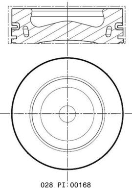 MAHLE ORIGINAL 028 PI 00168 000 Číslo výrobce: 81 L 181. EAN: 4057635184137.
