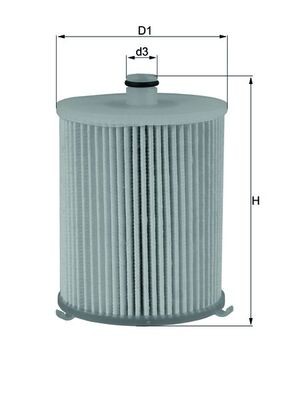 MAHLE ORIGINAL KX 245/4D Číslo výrobce: 70567766. EAN: 4009026885185.