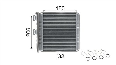 MAHLE ORIGINAL AH 76 000P Číslo výrobce: 351311141. EAN: 4057635045582.