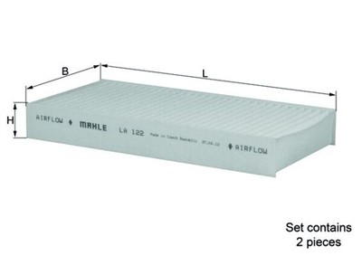 MAHLE ORIGINAL LA 122/S Číslo výrobce: 70592612. EAN: 4009026927199.